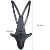 Generique Singlet Open Rompers Simili Noir